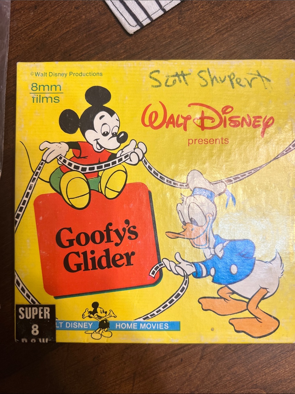 Walt Disney Goofy's Glider 8mm Film Reel - Yellow Cover